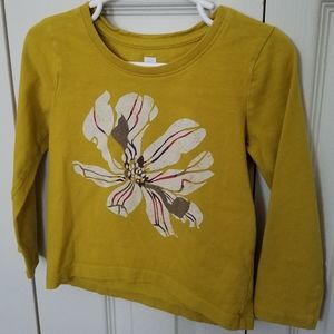 Tea Collection Dogwood LS tee, size 2
